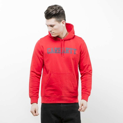 Carhartt WIP Hooded College Sweat chili / navy