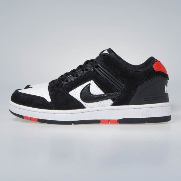 Sneakers buty Nike Air Force II Low black/black-white-hebanero red (AO0300-006)