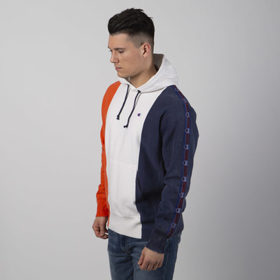 Champion Reverse Weave Handmade Hoodie white / orange / navy