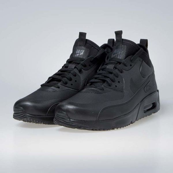 Sneakers buty Nike Air Max 90 Ultra Mid Winter black/black-anthracite (924458-004)
