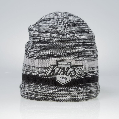 Czapka zimowa Mitchell & Ness winter beanie Los Angeles Kings grey KW17Z Static Team Stripe