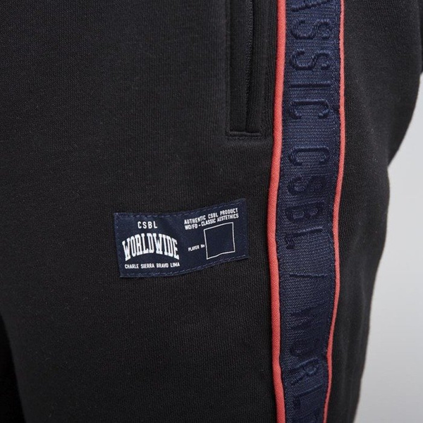 Cayler & Sons spodnie dresowe Black Label Worldwide Classic Sweatpants black / red