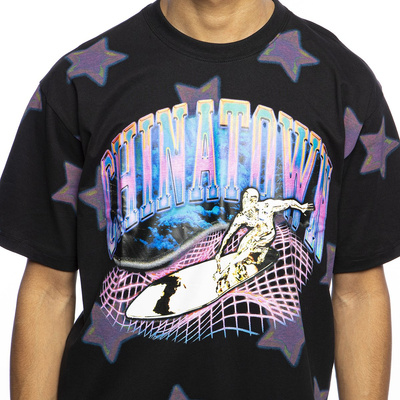 T-shirt Chinatown Market Ride The Wave Glitch Tee black