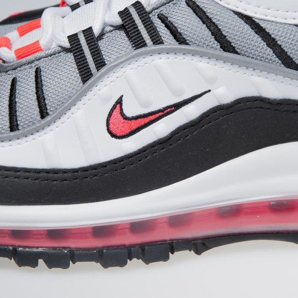 Sneakers buty damskie Nike Air Max 98 white/solar red-dust AH6799-104