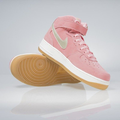 Sneakers buty Nike WMNS Air Force 1 '07 Mid Seasonal bright melon / metalic gold star 818596-800