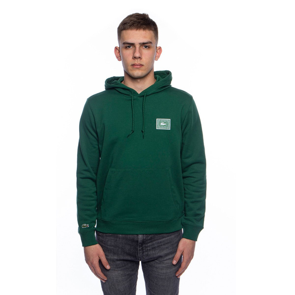 Bluza Lacoste Men's Cotton Fleece Hooded Sweatshirt zielona