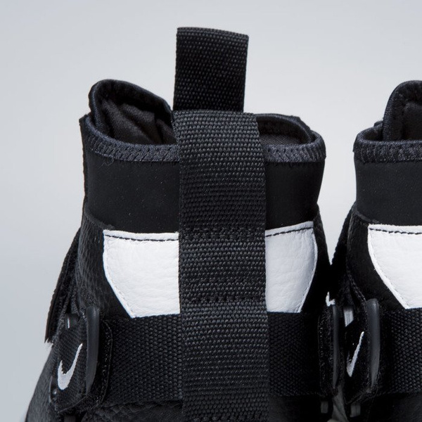 Sneakers buty Nike Air Force 1 Utility Mid black / half blue-white (AQ9758-001)