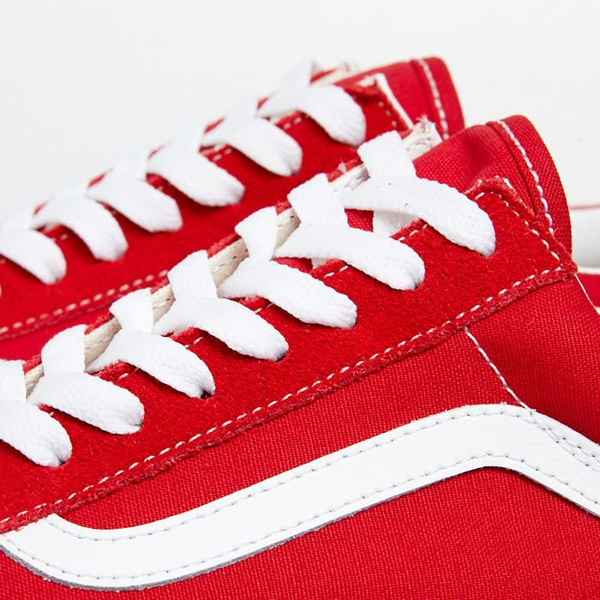 Sneakers buty Vans Old Skool racing red/true white (VN0A4BV5JV61)