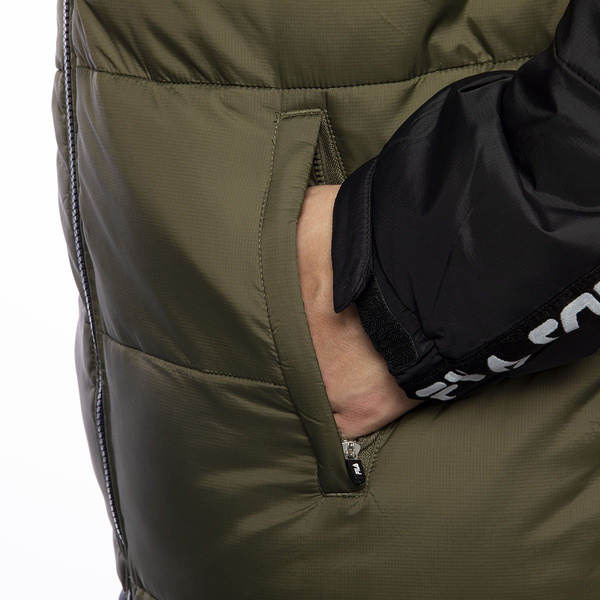 Kurtka zimowa Fila Men Tanner Tape Puffer Jacket czarna