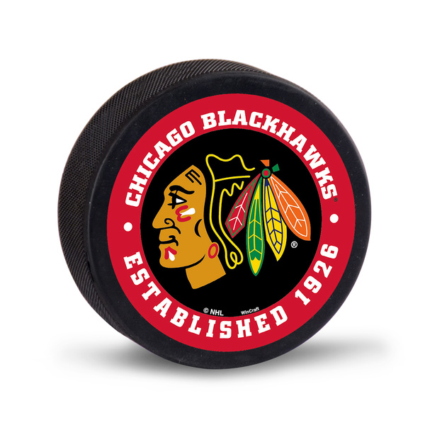 Krążek pamiątkowy WinCraft NHL Hockey Puck Packaged Chicago Blackhawks