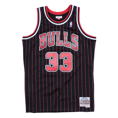 Mitchell & Ness Chicago Bulls #33 Scottie Pippen black / red Swingman Jersey