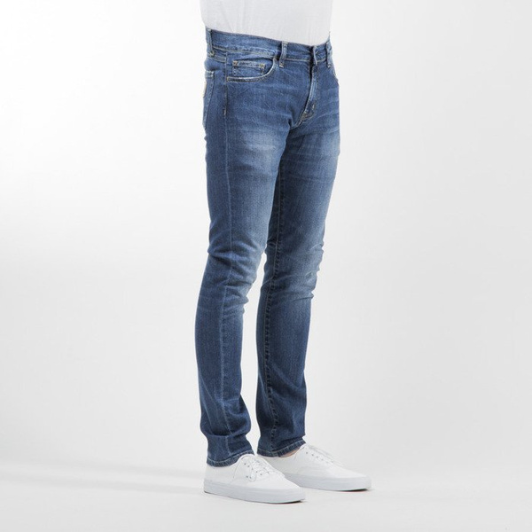 Carhartt WIP spodnie Rebel Pant Colfax Cotton / Elastane blue stretch denim gravel washed