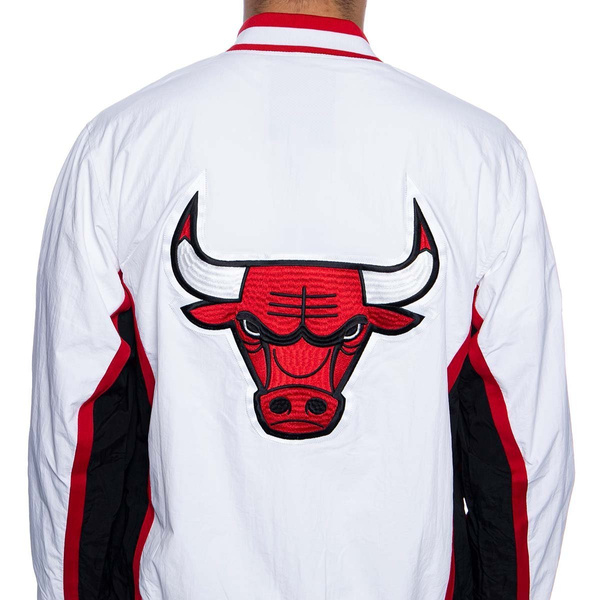 Kurtka Mitchell & Ness Chicago Bulls biała Authentic Warm Up Jacket
