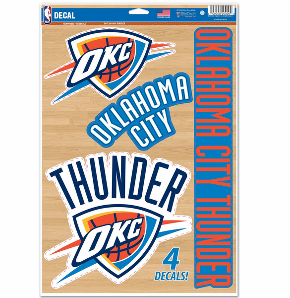 WinCraft NBA Multi-Use Decal 11x17 Oklahoma City Thunder