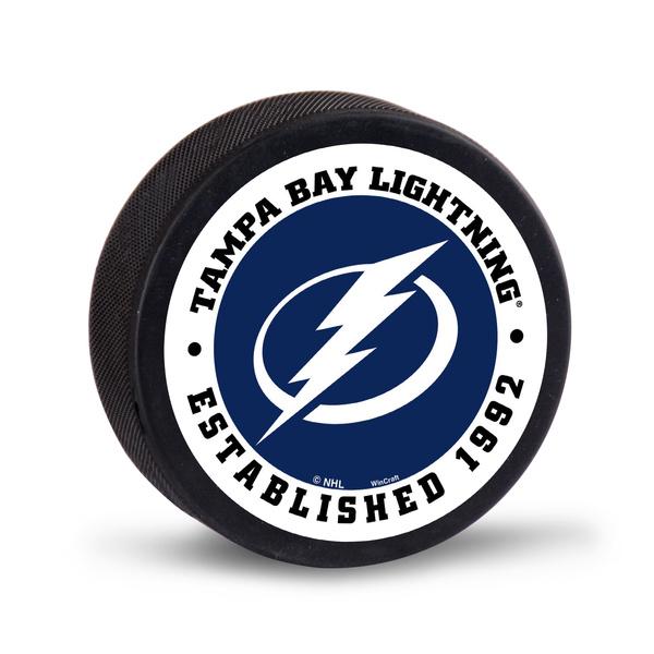 WinCraft NHL Hockey Puck Packaged Tampa Bay Lightning