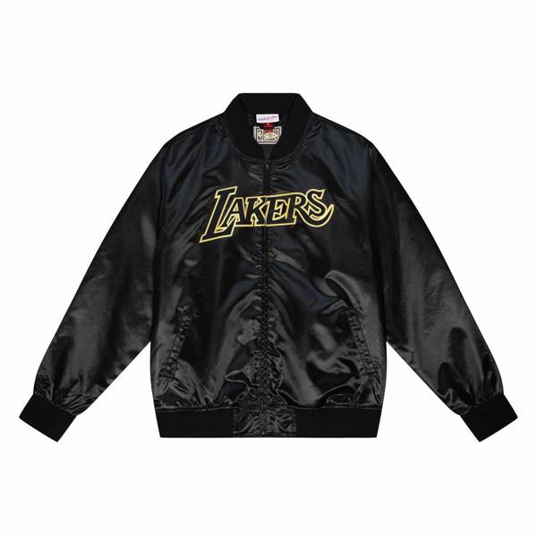 Mitchell & Ness Los Angeles Lakers Big Face 4.0 Satin Jacket black