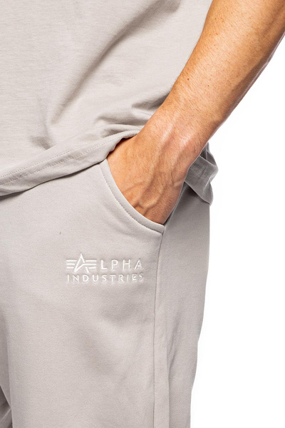Spodnie dresowe Alpha Industries Organics EMB Jogger beżowe