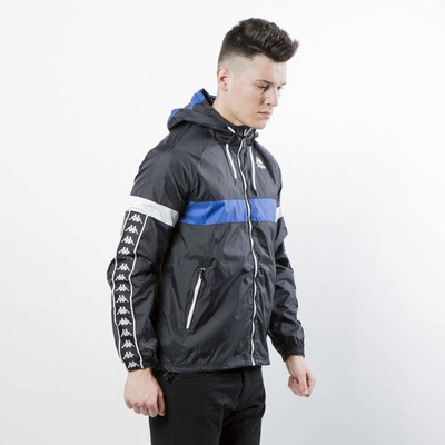 Kurtka Kappa Authentic Carlos Jacket black / white / blue 303WH70-908