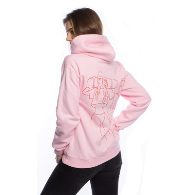 Bluza damska Two Girls One Hoodie Pink Slavic Skate różowa