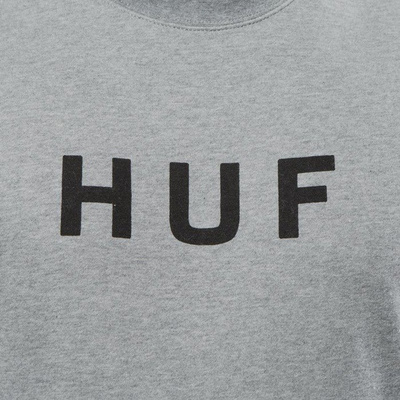 HUF sewatshirt Original Logo Crew heather grey