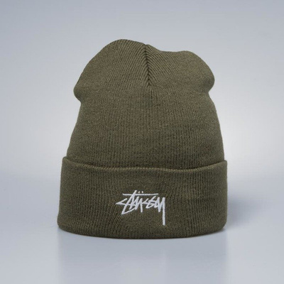 Czapka zimowa Stussy Stock FA17 Cuff Beanie olive