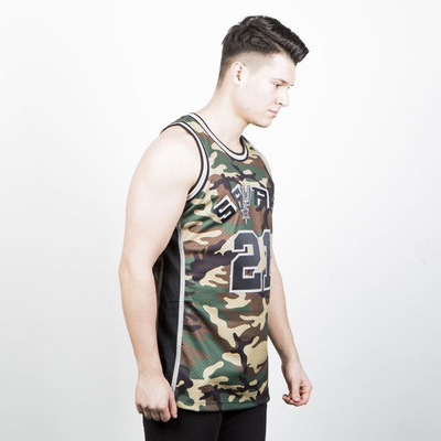 Mitchell & Ness San Antonio Spurs #21 Tim Duncan camo Swingman Jersey 