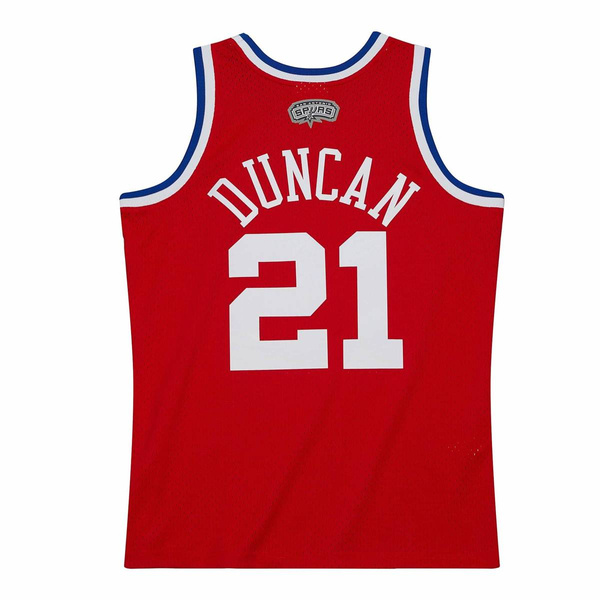 Mitchell & Ness All Stars West #21 Tim Duncan Swingman Jersey red