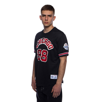 Koszulka Mitchell & Ness Chicago Bulls All Star czarna Name & Number Mesh Crewneck