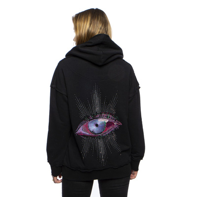 Sweatshirt Oddity Boxy Hoodie Circus Space Hoodie black