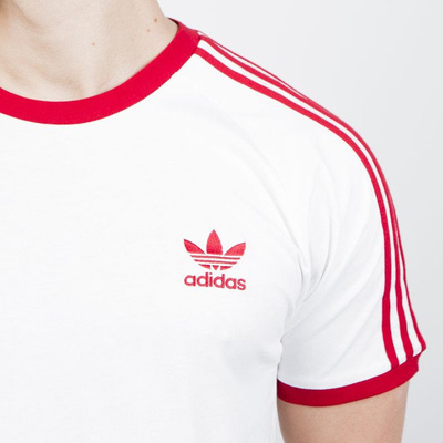 T-shirt  Adidas Originals 3-Stripes Tee white / power red