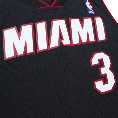 Koszulka Mitchell & Ness Miami Heat #3 Dwayne Wade Swingman Jersey czarna