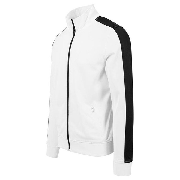 Urban Classics bluza Track Jacket white / black TB1599