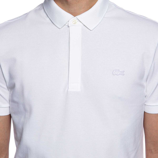 Koszulka Lacoste Men's Paris Polo Shirt Regular Fit Stretch Cotton Pique biała