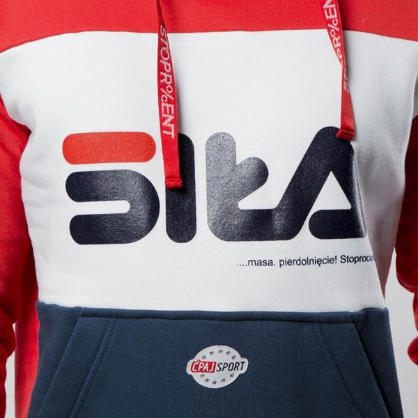 Bluza Stoprocent BMS Siła red / navy blue