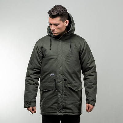 Backyard Cartel jacket Parka Long khaki QUICKSTRIKE