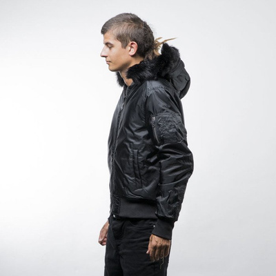 Urban Classics Hooded Basic Bomber Jacket black (TB1456)