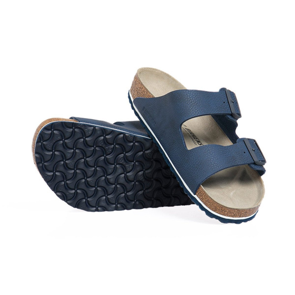 Klapki Birkenstock Arizona BS niebieskie Regular Fit