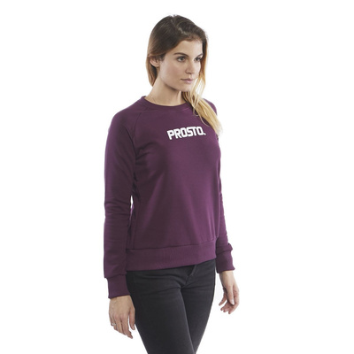 Bluza damska Prosto Klasyk Crewneck Font violet