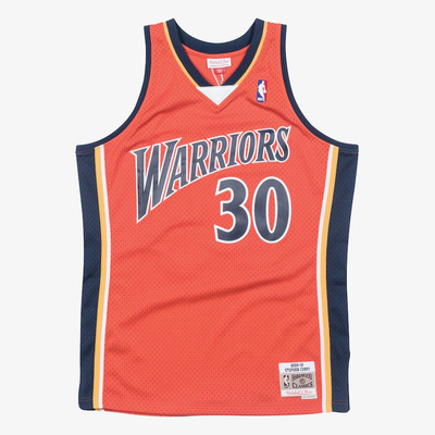 Mitchell & Ness Golden State Warriors #30 Stephen Curry Swingman Jersey dark orange 