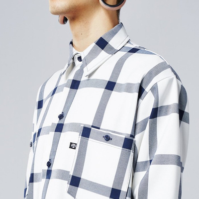 Backyard Cartel Check Shirt white SS2017