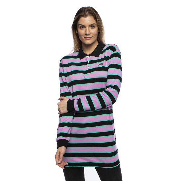 Sukienka Vans WM Stripe Polo Dress wielokolorowa