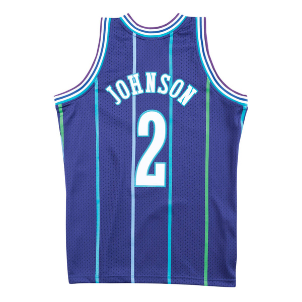 Koszulka Mitchell & Ness Charlotte Hornets NBA Swingman Alternate Jersey Larry Johnson purple