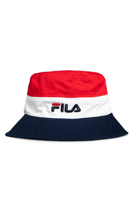 Kapelusz Fila Block Bucket Hat czerwony