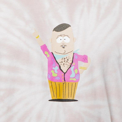 Huf SP Big Gay Al Tie Dye T-shirt pink SOUTH PARK EDITION
