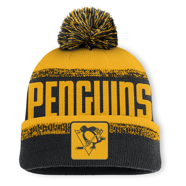 Czapka Fanatics NHL Thrive Cuffed Pom Beanie Pittsburgh Penguins Black/Yellow Gold