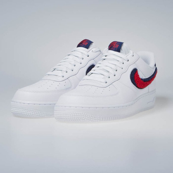 Sneakers buty Nike Air Force 1 '07 LV8 white/university red-blue void (823511-106)