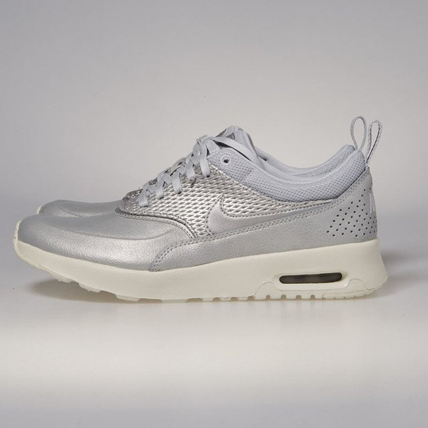 Sneakers buty Nike WMNS Air Max Thea Premium Leather metallic platinum / pure platinum 904500-004