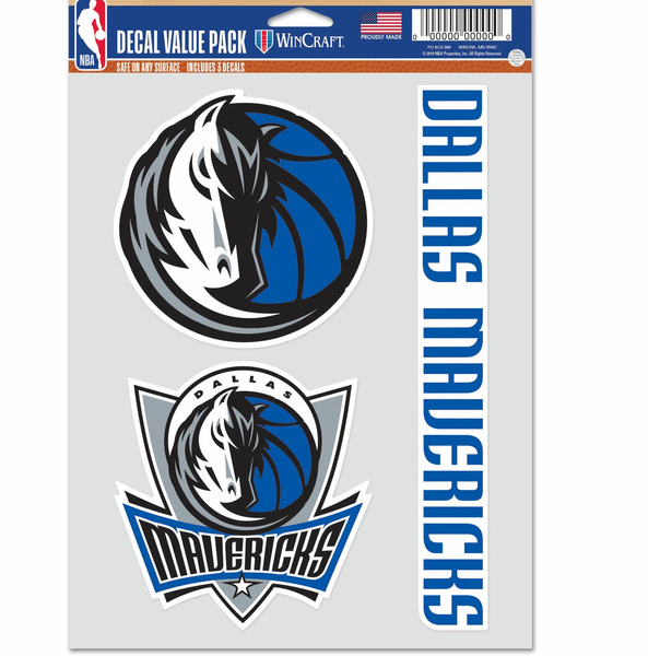 Naklejka WinCraft NBA Multi Use 3 Fan Pack Dallas Mavericks