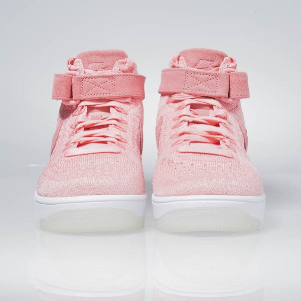 Sneakers buty Nike WMNS Air Force 1 Flyknit bright melon / bright melon 818018-802