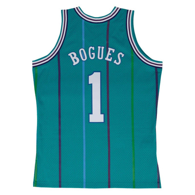 Koszulka Mitchell & Ness Charlotte Hornets #1 Muggsy Bogues Swingman Jersey teal